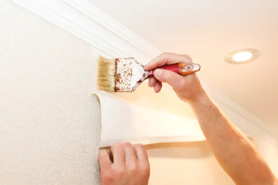 Pose de papier peint à Sauzet — revêtements muraux et toiles de verre